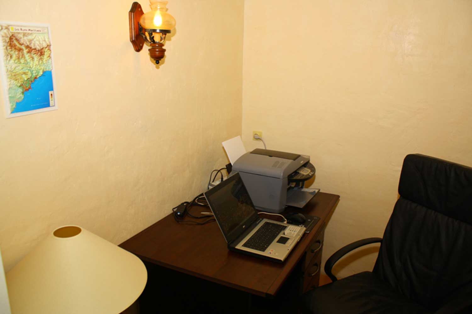Villa Clara's well-equipped office.